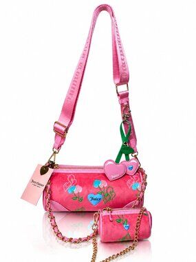 Juicy Couture Pink Handbag & Mini Coin Purse Set NWT